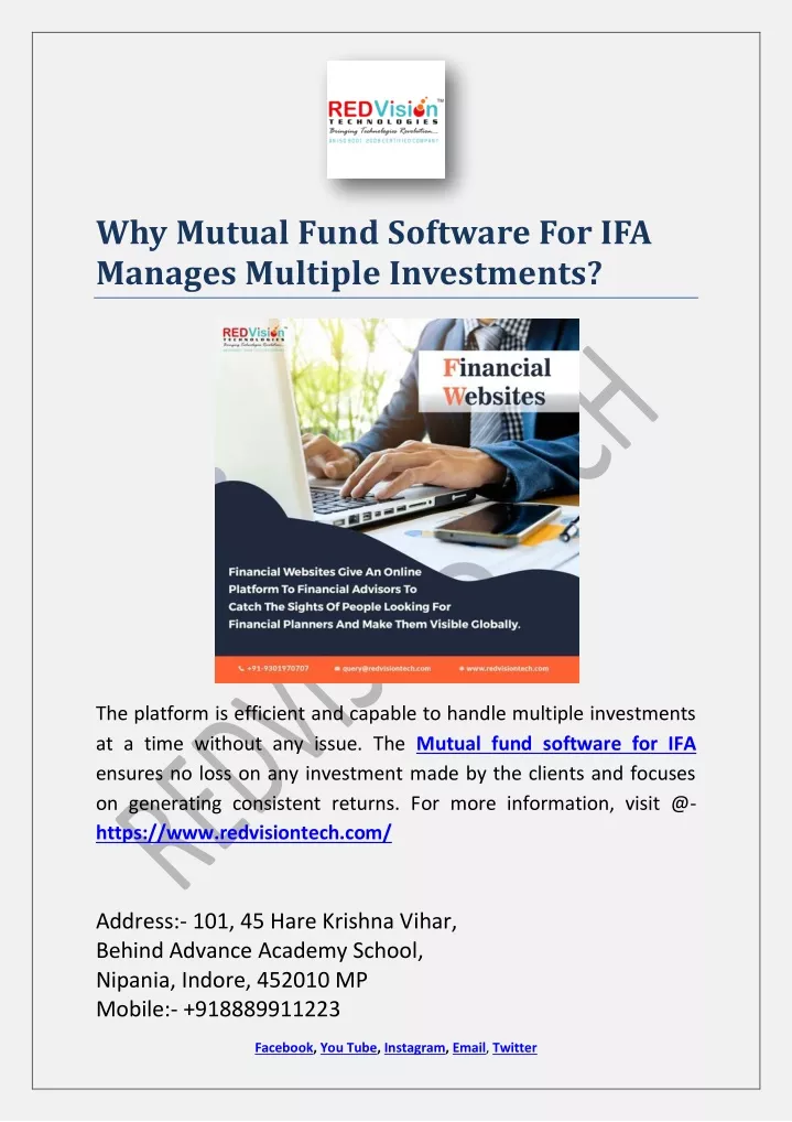 why mutual fund software for ifa manages multiple