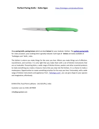 perfect paring knife kohe kgoc https kohekgoc