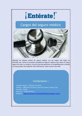 cargos del seguro m dico