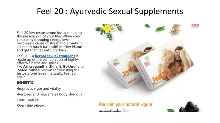 feel 20 ayurvedic sexual supplements