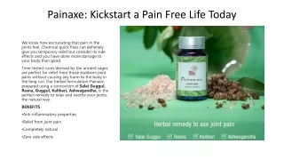 Painaxe: Kickstart a Pain Free Life Today