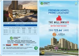 Signature Global Millennia 3 luxury flat in Gurgaon