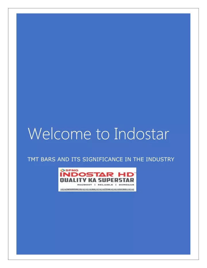welcome to indostar