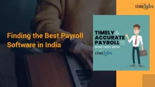 finding the best payroll software in india