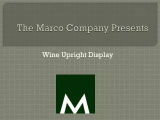 Wine Upright Display