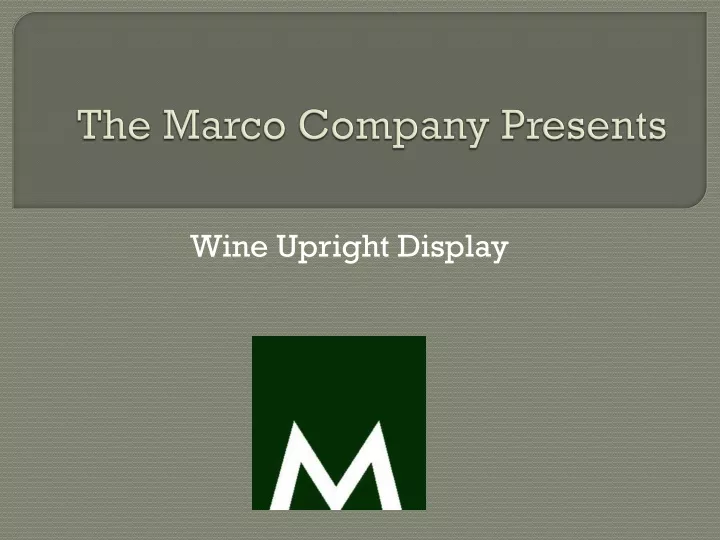 wine upright display