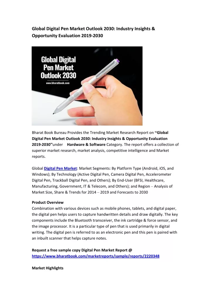 global digital pen market outlook 2030 industry