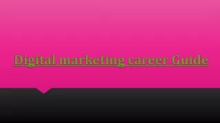 digital marketing career guide