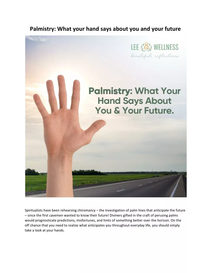 palmistry what your hand says about you and your