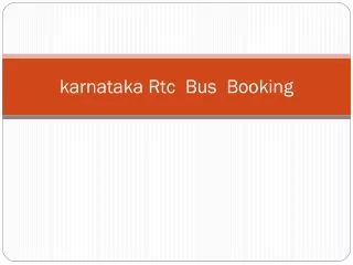 karnataka rtc bus booking