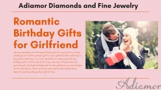 Romantic Birthday Gifts for Girlfriend