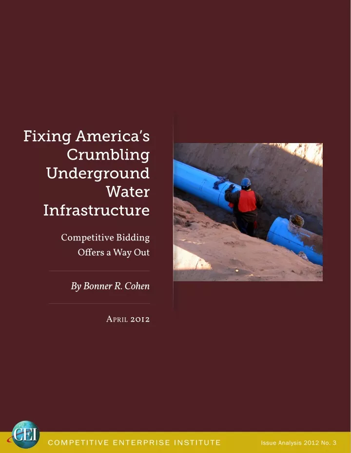 fixing america s crumbling underground