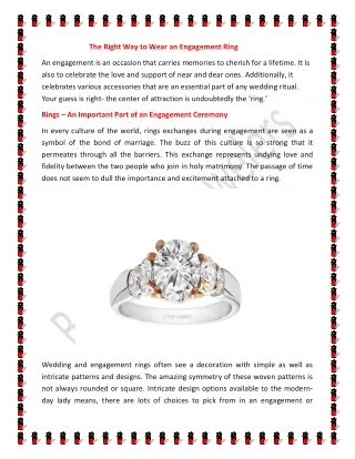 The Right Way to Wear an Engagement Ring