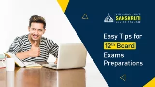 Tips to prepare for 12th Board Exams | Sanskruti Junior College