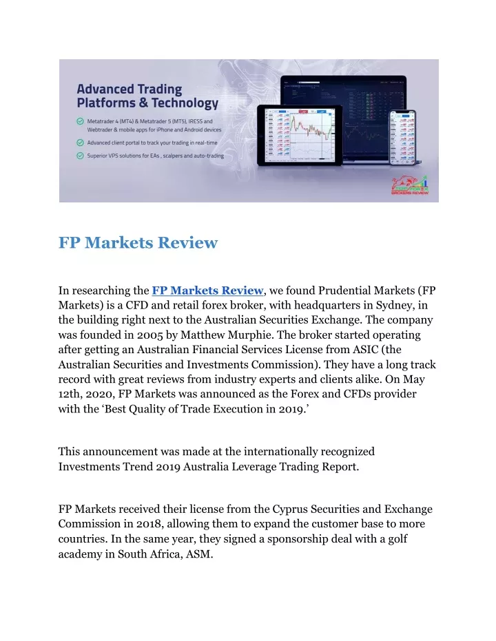 fp markets review