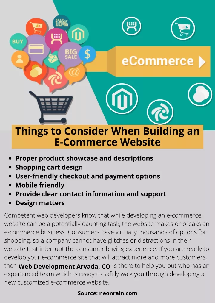 things to consider when building an e commerce
