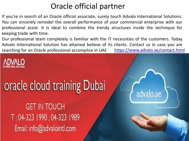 oracle official partner
