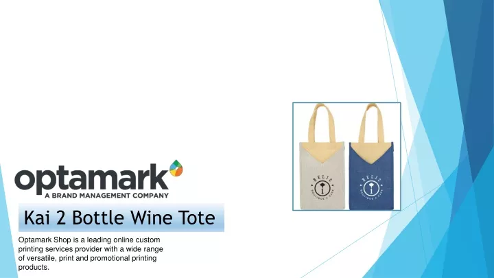 kai 2 bottle wine tote