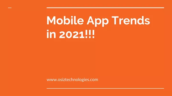 mobile app trends in 2021