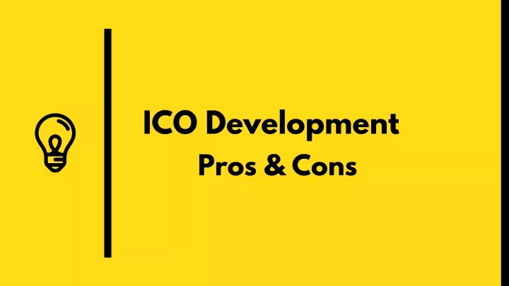 ico development pros cons