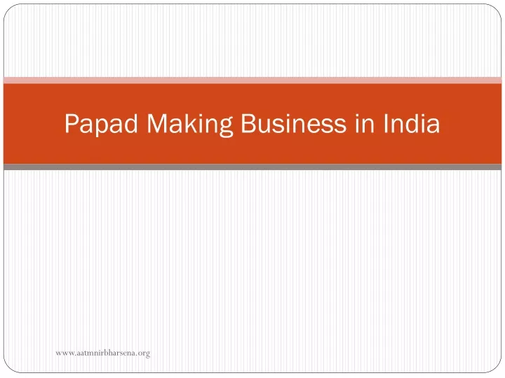 papad making business in india