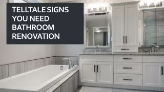 Telltale Signs You Need Bathroom Renovation,