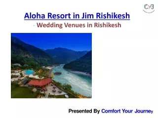aloha resort in jim rishikesh wedding venues