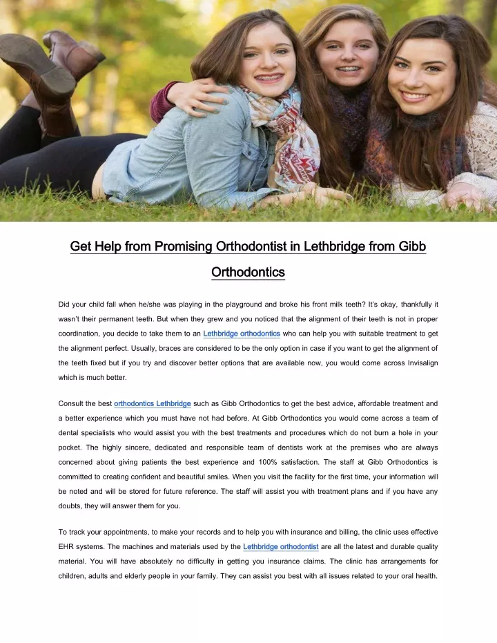 get help from promising orthodontist