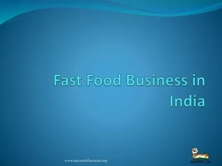 Fast Food Business in India
