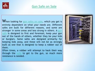gun safe on sale