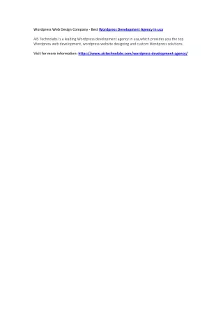 wordpress web design company best wordpress