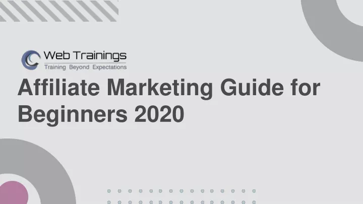 affiliate marketing guide for beginners 2020