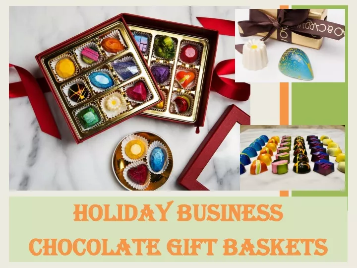 holiday business chocolate gift baskets