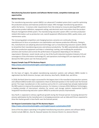 manufacturing execution systems and software