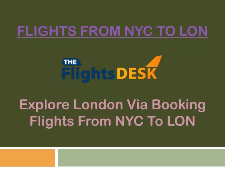 flights from nyc to lon