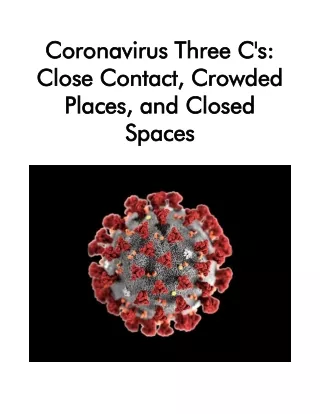 coronavirus three c s coronavirus three c s close