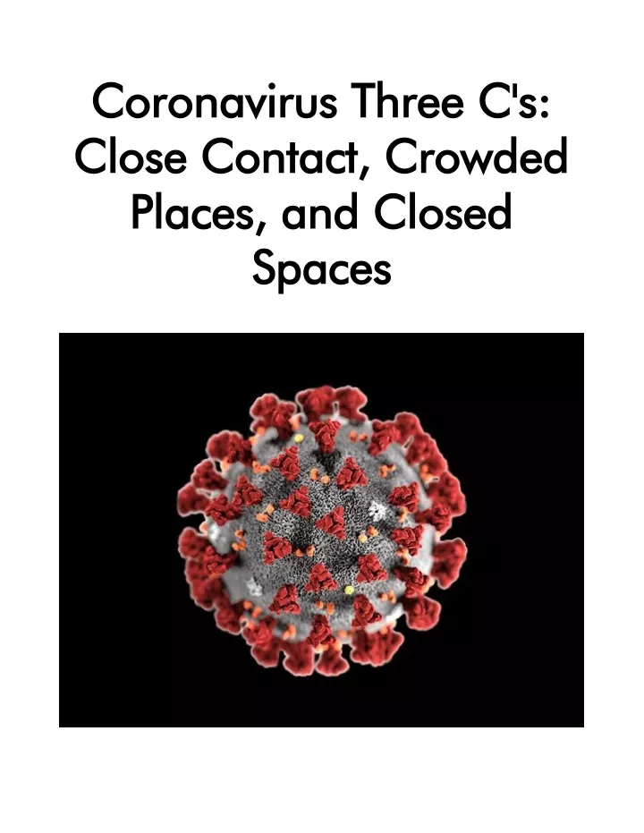 coronavirus three c s coronavirus three c s close