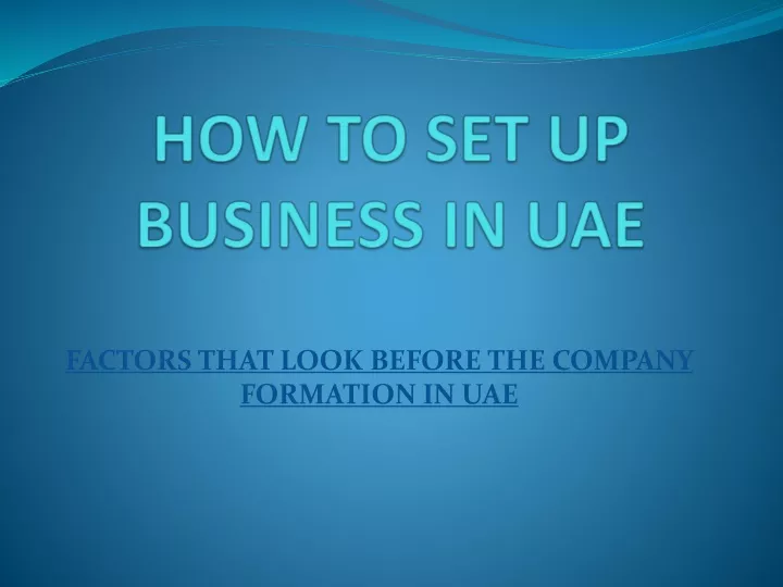 how to set up business in uae