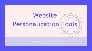 website personalization tools
