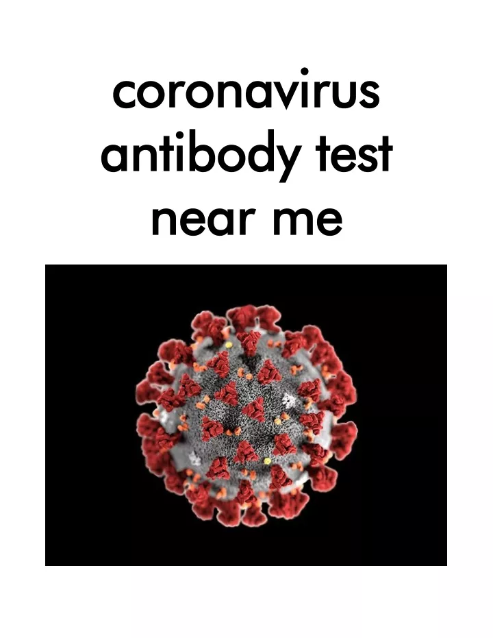 coronavirus coronavirus antibody test antibody