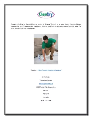 if you are looking for carpet cleaning service