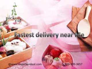 Get fastest delivery near me in NYC of freshly cooked food : My Pick and Eat
