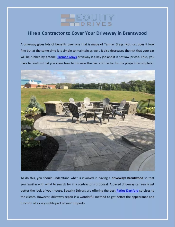 hire a contractor to cover your driveway