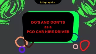 Do's and Don'ts as a PCO Car Hire Driver