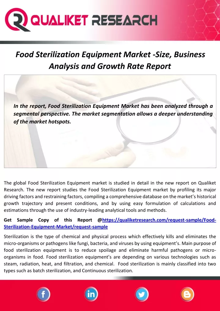 food sterilization equipment market size business