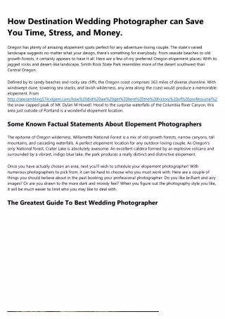 How to Get Hired in the wedding photographer Industry