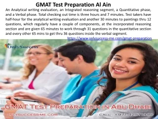 gmat test preparation al ain