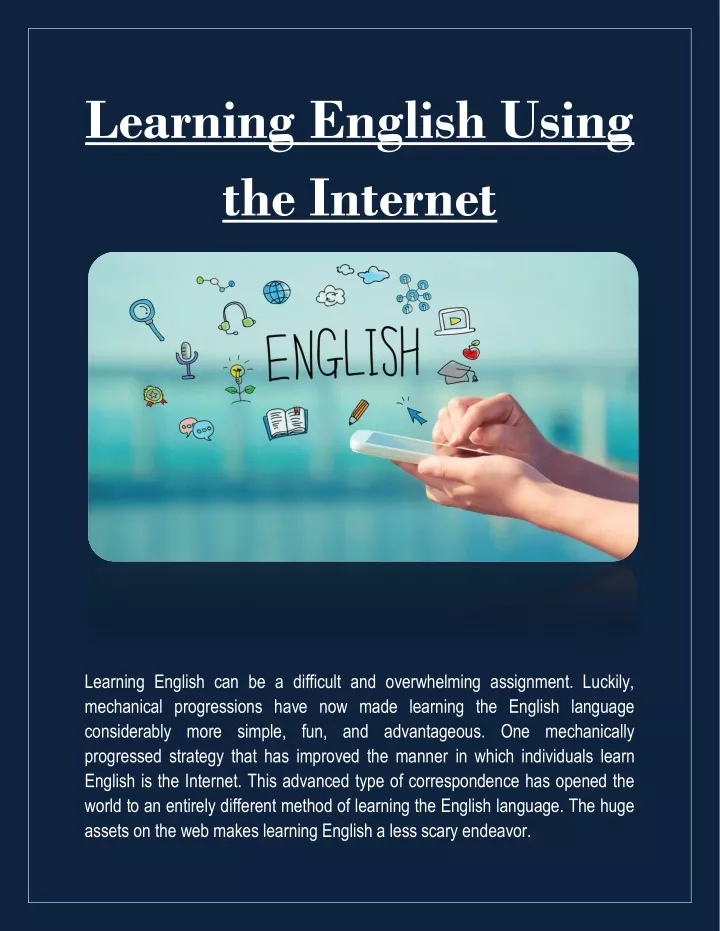 learning english using the internet