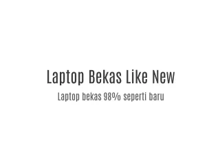 Laptop bekas like new |  6285877718755