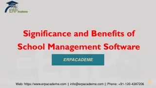 Significance and Benefits of School Management Software